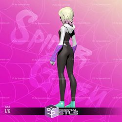 Spider-Gwen from Miles Morales Sculptures 3D Printing