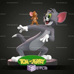 Tom and Jerry the Poster Sculptures 3D Printing