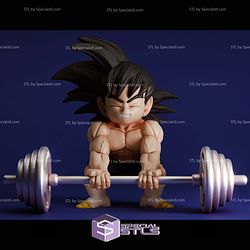 Vegeta and Goku Gym Sculptures 3D Printing