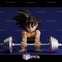 Vegeta and Goku Gym Sculptures 3D Printing