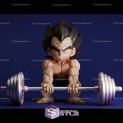 Vegeta and Goku Gym Sculptures 3D Printing