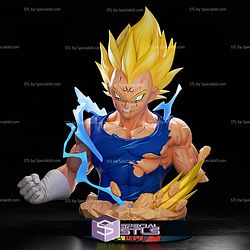 Vegeta Thunder Bust Sculptures 3D Printing