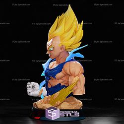 Vegeta Thunder Bust Sculptures 3D Printing