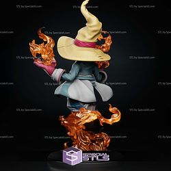 Vivi Fire Final Fantasy Sculptures 3D Printing