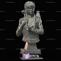 Wednesday Bust Scale 1-10 Sculptures 3D Printing