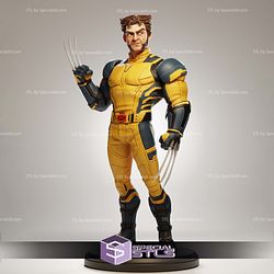 Wolverine Cartoon Style Sculptures 3D Printing