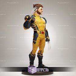 Wolverine Cartoon Style Sculptures 3D Printing