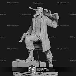 Basic STL Billy Butcher Sculptures 3D Printing