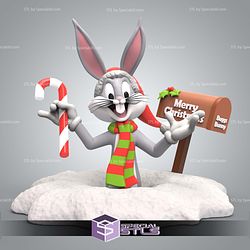 Bug Bunny Christmas Sculptures 3D Printing