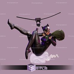 Catwoman Thief Sculptures 3D Printing