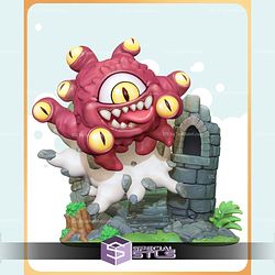 Chibi Beholder Dungeons and Dragons Sculptures 3D Printing