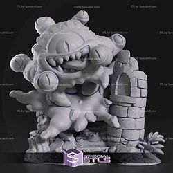 Chibi Beholder Dungeons and Dragons Sculptures 3D Printing