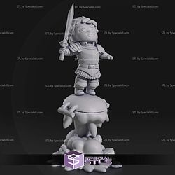 Chibi Laios Touden Dungeon Meshi Sculptures 3D Printing