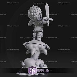 Chibi Laios Touden Dungeon Meshi Sculptures 3D Printing