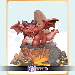 Chibi Themberchaud Dungeons Dragons Sculptures 3D Printing