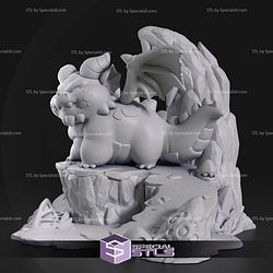 Chibi Themberchaud Dungeons Dragons Sculptures 3D Printing