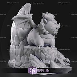 Chibi Themberchaud Dungeons Dragons Sculptures 3D Printing