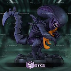 Chibi Xenomorph Alien Sculptures 3D Printing