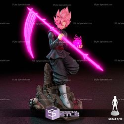 Goku Black and Purple Ball Sculptures 3D Printing