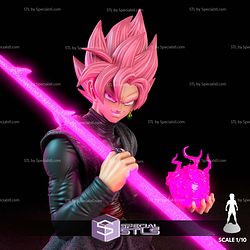 Goku Black and Purple Ball Sculptures 3D Printing