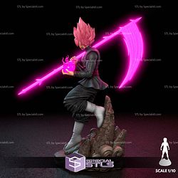 Goku Black and Purple Ball Sculptures 3D Printing