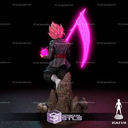 Goku Black and Purple Ball Sculptures 3D Printing