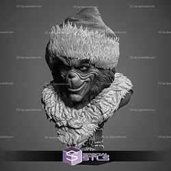 Grinch Portrait Bust Sculptures 3D Printing