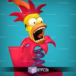 Homer Simpson Suprise Box Sculptures 3D Printing