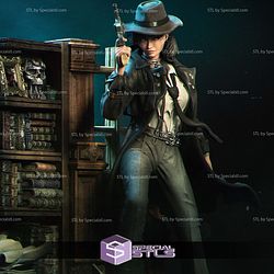 Laura the Detective Diorama Sculptures 3D Printing