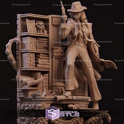 Laura the Detective Diorama Sculptures 3D Printing