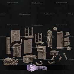 Laura the Detective Diorama Sculptures 3D Printing