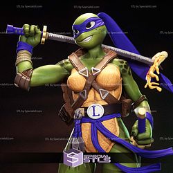 Leonardo Female TMNT Sculptures 3D Printing