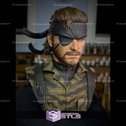 Naked Snake Big Boss Bust Sculptures 3D Printing