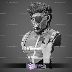 Nick Fury Portrait Bust Sculptures 3D Printing