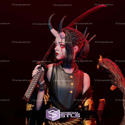 Oni Girl Sculptures 3D Printing