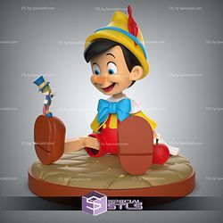 Pinocchio and Jiminy Cricket Sculptures 3D Printing