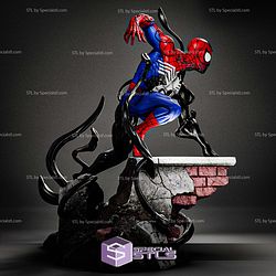 Spiderman Half Suit Sculptures 3D Printing