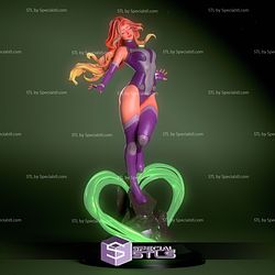 Starfire Close Eyes Sculptures 3D Printing