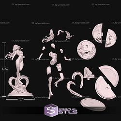 Starfire Close Eyes Sculptures 3D Printing