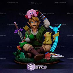 Super Smash Bros Diorama Sculptures 3D Printing