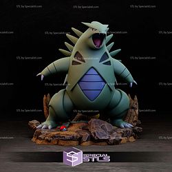 Tyranitar Pokemon Sculptures 3D Printing