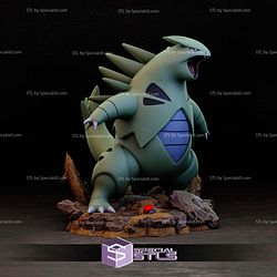 Tyranitar Pokemon Sculptures 3D Printing