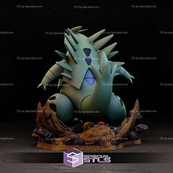 Tyranitar Pokemon Sculptures 3D Printing