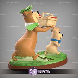 Yogi Bear and Boo Boo V2 Sculptures 3D Printing