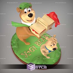 Yogi Bear and Boo Boo V2 Sculptures 3D Printing