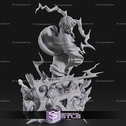 Zenitsu Agatsuma Thunder Sculptures 3D Printing