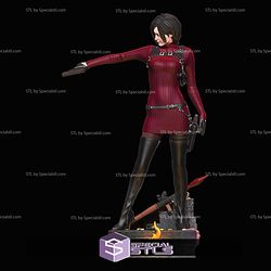 Ada Wong Red Suit Sculptures 3D Printing