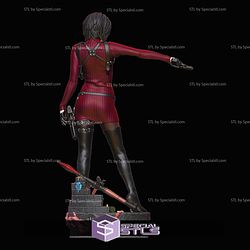 Ada Wong Red Suit Sculptures 3D Printing