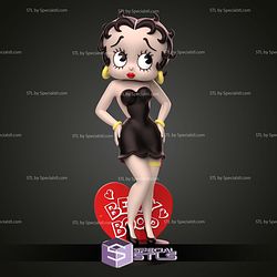 Betty Boop Cartoon Sculptures 3D Printing