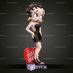 Betty Boop Cartoon Sculptures 3D Printing